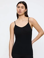 Dámský top Beauty Layers Spaghetti Top Wool - BLACK - černý 0004 - TRIUMPH