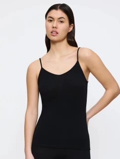 Dámský top Beauty Layers Spaghetti Top Wool - BLACK - černý 0004 - TRIUMPH