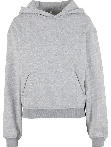Build your Brand BY 444 Dámská oversize mikina s kapucí "Loose Fit" 56.0444 heather grey Build your Brand BY 444 Dámská oversize mikina s kapucí "Loose Fit" 56.0444 heather grey