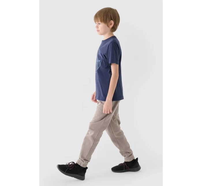 Chlapecké Dresové Kalhoty Joggery Šedé 4FJWAW24TTROM760-26S