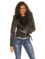 Sexy leatherlook jacket with model 19588363 - Style fashion