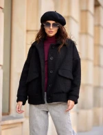 Dámská bunda KUR0027 černá - Roco Fashion