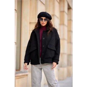 Dámská bunda KUR0027 černá - Roco Fashion