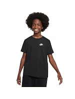 Dětské tričko Nike Sportswear černé FZ5177 010 Dětské tričko Nike Sportswear černé FZ5177 010