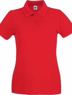 LadyFit Premium Polo Dámské piqué polo model 22442216 red - Fruit of the Loom