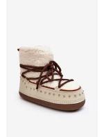 Dámské zateplené sněhule Bežové model 21637486 - Boto