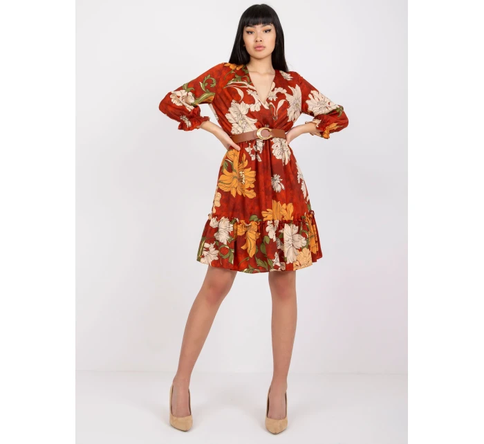 Šaty LC SK 22K 3039.51P tmavě oranžová