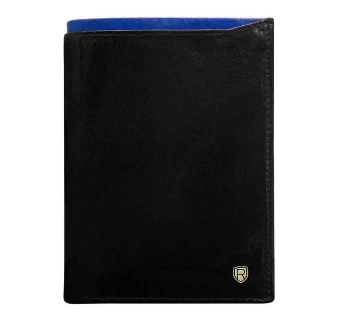 Pánské peněženky Pánská kožená peněženka N4 RVT 6887 černá černá