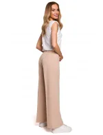 M570 Kalhoty s nařasenými nohavicemi - béžové M570 Kalhoty s nařasenými nohavicemi - béžové