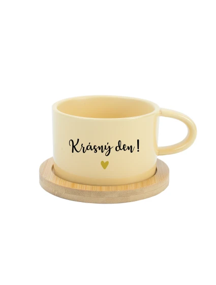 žlutý hrníček 200 ml model 21819223 - Giftela