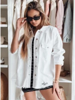 Dámská oversize džínová bunda bílá Dstreet model 21988196 - FashionStreet