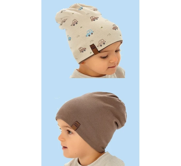 AJS 50-076 oboustranná dětská čepice