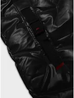 Černá vypasovaná dámská metalická zimní bunda Rosse Line (7227)