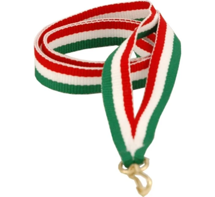 Stuha 11 mm - červená, bílá a zelená Stuha 11 mm - červená, bílá a zelená