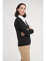 Russell Athletic 715F Dámský pletený cardigan s výstřihem do V 11.715F charcoal marl Russell Athletic 715F Dámský pletený cardigan s výstřihem do V 11.715F charcoal marl