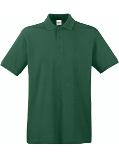 Premium Polo Piqué polo model 22441138 bottle green - Fruit of the Loom