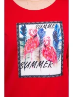 Halenka s 3D grafikou model 18743992 červená - K-Fashion Halenka s 3D grafikou model 18743992 červená - K-Fashion