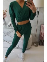 Sada s ozdobnými pásky zelené barvy