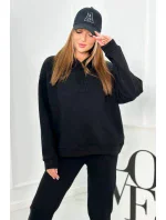 Izolovaná bavlněná souprava, mikina + kalhotami Brooklyn černý