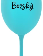 PAN BOŽSKÝ  - tyrkysová sklenice na víno 350 ml