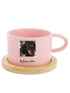 Personalizovaný keramický hrníček Makronka - fotografie s mazlíčkem