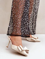 Dámské lodičky na jehlovém podpatku SQC-118 / 204794 Zlatá - GIVANA