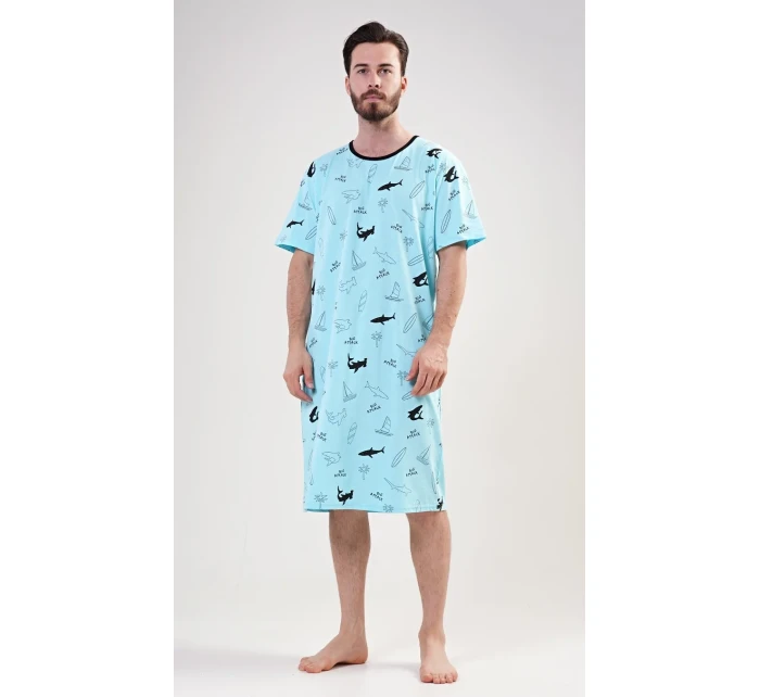 Pánská noční košile s krátkým rukávem model 17843969 - Vienetta MAN