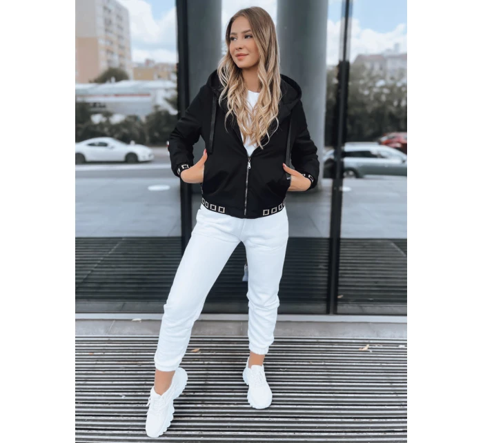 Dámská bunda s kapucí SELENE černá FashionStreet TY3751 Dámská bunda s kapucí SELENE černá FashionStreet TY3751