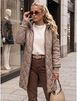 kurtka damska przejściowa pikowana beżowa model 22346226 - FashionStreet kurtka damska przejściowa pikowana beżowa model 22346226 - FashionStreet
