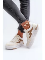 Dámské tenisky na platformě z ekologické kůže béžové Lynnette