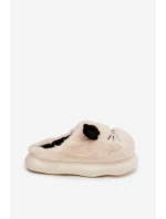 Kožešinové dámské pantofle Smile béžové model 21772466 - Boto Kožešinové dámské pantofle Smile béžové model 21772466 - Boto