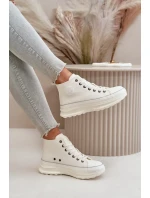 Dámské Tenisky Na Platformě Eko Kůže Big Star Bílé Dámské Tenisky Na Platformě Eko Kůže Big Star Bílé