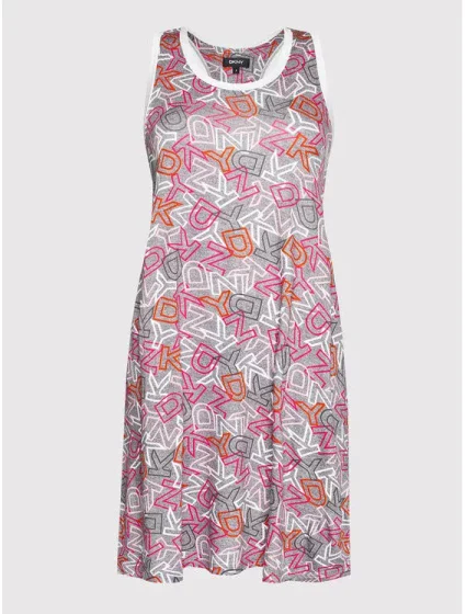 Dámská krátká noční košilka YI2622537 - 040 Šedá - DKNY