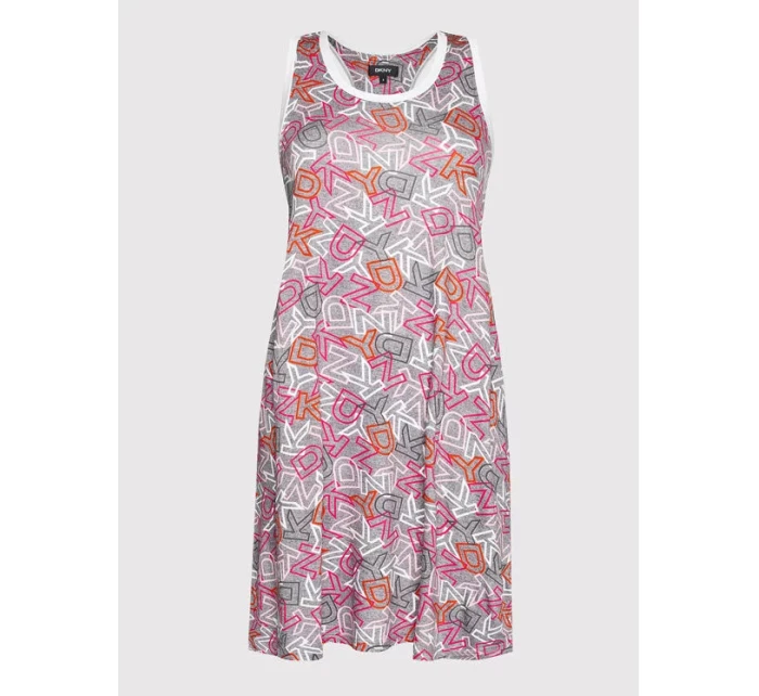 Dámská krátká noční košilka YI2622537 - 040 Šedá - DKNY