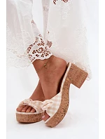 Klapky na podpatku model 228984 Step in style Klapky na podpatku model 228984 Step in style