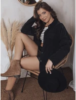 Dámská manšestrová košile COVE černá FashionStreet DY0367