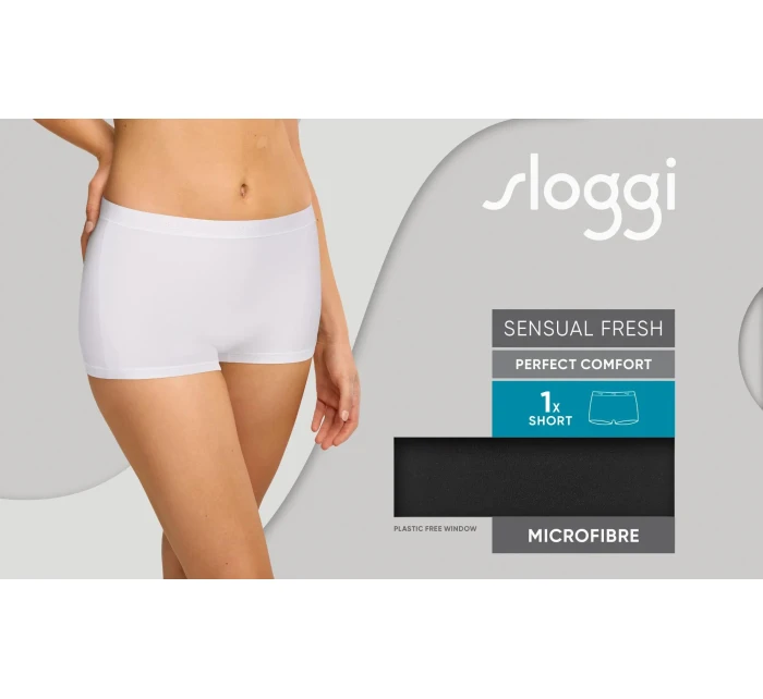 Dámské kalhotky Sensual Fresh Short - BLACK - černé 0004 - SLOGGI