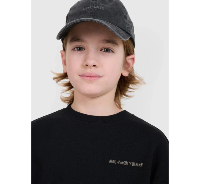 Chlapecká mikina s kapucí, bez pruhů 4F 4FJWSS25TSWSM1713-20S