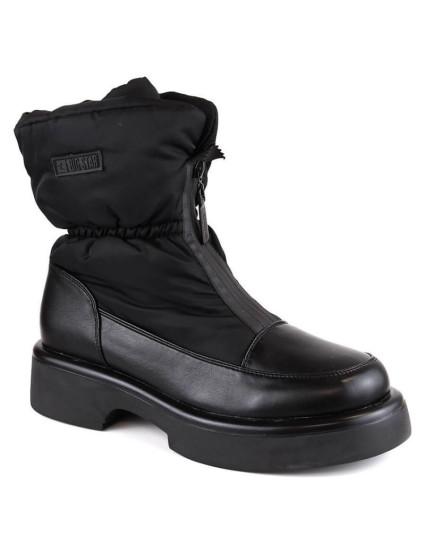 W model 18845439 černé zateplené boty na zip - Big Star