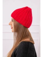 Dámská čepice červená model 21798553 - K-Fashion Dámská čepice červená model 21798553 - K-Fashion
