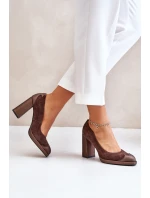 Semišové Na Podpatku Hnědé model 21673387 - Laura Messi