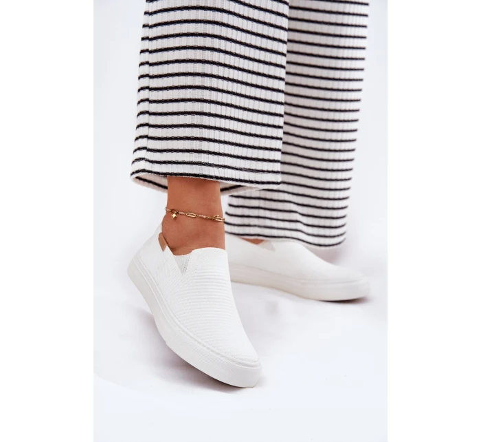 Dámské Tenisky SlipOn Big Star model 21693204 Bílé - Big Star Shoes Dámské Tenisky SlipOn Big Star model 21693204 Bílé - Big Star Shoes