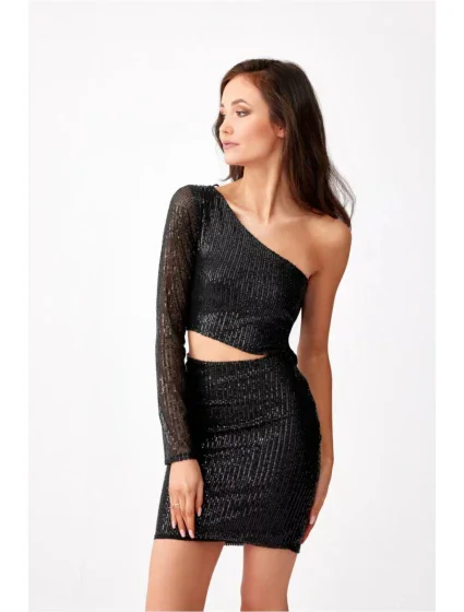 Večerní šaty SUK0404 černé - Roco Fashion