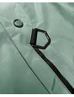 Lehce zateplená dámská bunda s kapucí LHD light green (LHD-24589)
