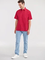 Russell Athletic 935M Popelínová košile s krátkým rukávem 11.935M classic red
