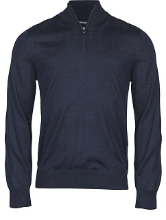 Tee Jays TJ 6010 Pánský svetr s 1/4 zipem 18.6010 navy