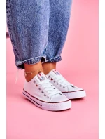 Dámské Klasické Tenisky Bílé S červeným model 21527834 - Boto Dámské Klasické Tenisky Bílé S červeným model 21527834 - Boto