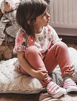 Dětské tenisky na suchý zip růžove Bernie