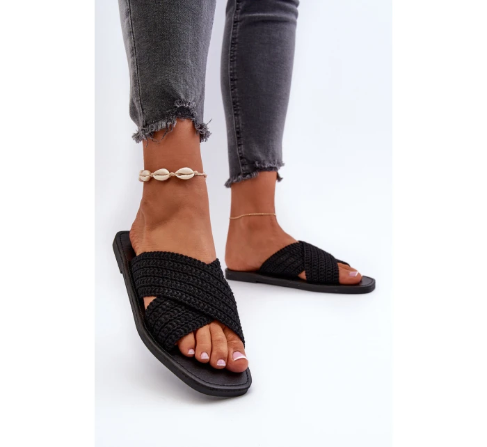 Dámské žabky Big Star model 21653856 černé - Big Star Shoes Dámské žabky Big Star model 21653856 černé - Big Star Shoes