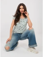 T shirt D12110M02646E pistacjowy T shirt D12110M02646E pistacjowy